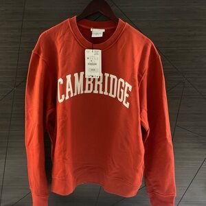 Zara Red Cambridge Sweater